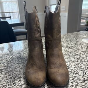 Brown Western Cowboy Boots